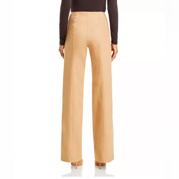 Cinq à Sept Azure Long Wide Leg Jeans Pants in Sahara Tan Trousers Size 6 - Picture 5 of 16